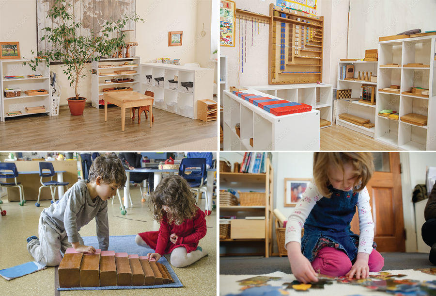 Montessori preschool classroom in Los Angeles