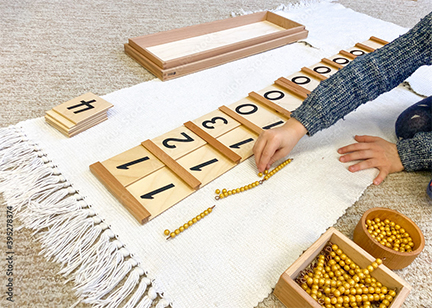 Montessori language and math materials